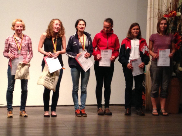 Siegerehrung in der Damen-Elite